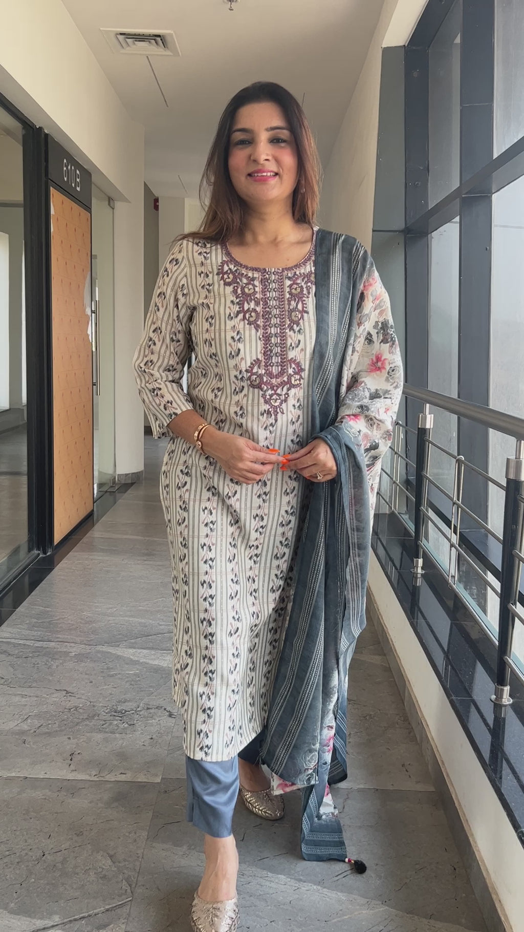 Jiya Jain in HOK Chikankari Kurti for Women - Green - House Of Kari  (Chikankari Clothing)